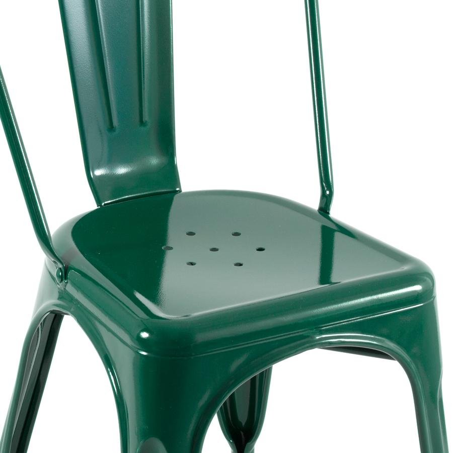 Kit 4 Cadeiras Iron Tolix - Verde Escuro - 4