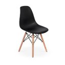 Ver imagem 2 de Conjunto Mesa Eames Preta 90cm e 4 Cadeiras Eames Pp Preta