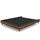 Ver imagem 6 de Cama Queen Base Box Pés Madeira 160cm Suném P05 Couríssimo Marrom Bouclê Cru - Lyam Decor