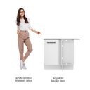 Ver imagem 7 de Balcão De Canto Madesa Agata 1 Porta - Branco Rustic/branco