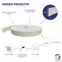 Ver imagem 3 de Moldura Rodameio Eva Autocolante Flexível Netuno 7cmx8mm 25 Metros - Branco