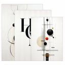 Ver imagem 4 de Kit 3 Quadro Decorativo Moderno Casa Luxo Sala Boho Abstrato Qualidade Premium 40x28cm
