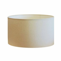 Cúpula Abajur e Luminária em Tecido Cilíndrica Vivare Cp-7025 Ø50x30cm - Bocal Nacional - Algodão Cr - 1
