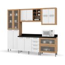 Ver imagem 7 de Armário de Cozinha Aspen 5 Pçs com Tampo 270cm Branco Ditália Móveis