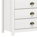 Ver imagem 3 de Cômoda para Quarto 4 Gavetas Estilo Americano 80cm Lázio F07 Branco/carvalho - Mpozenato