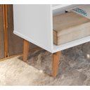 Ver imagem 4 de Aparador Pés Palito Retrô para Apartamento Pequeno Sala