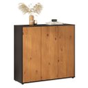 Ver imagem 3 de Sapateira Grande Armário 18 Pares Porta Sapatos 45 Freijó Miran Idimex