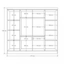 Ver imagem 4 de Guarda Roupa Casal 8 Portas 2 Gavetas Mônaco - Mopar