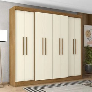 Guarda Roupa Casal 8 Portas 2 Gavetas Mônaco - Mopar