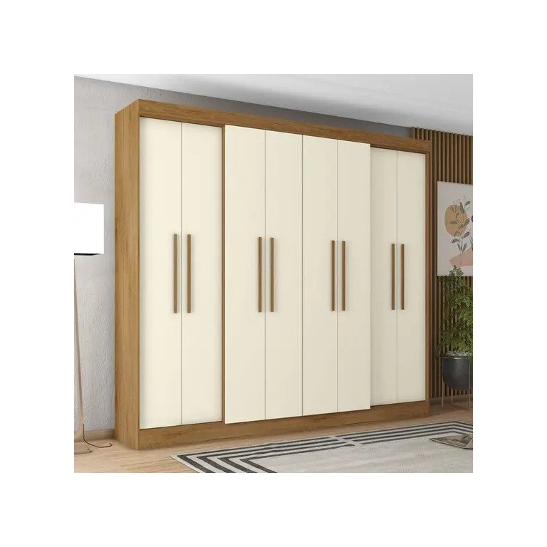 Guarda Roupa Casal 8 Portas 2 Gavetas Mônaco - Mopar