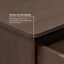 Ver imagem 6 de Mesa de Cabeceira 2 Gavetas Florença Marrom
