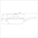 Ver imagem 5 de Fritadeira Multiuso Paris 24cm 2,8l Chumbo em Alumínio com Antiaderente Starflon Max