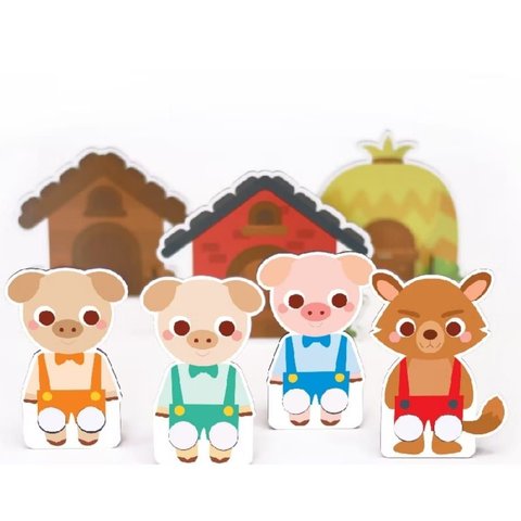 Dedoches Três Porquinhos - Babebi