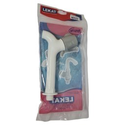 Torneira Para Pia Tanque Parede 1/2 Plástica Volante Cores Tubo Reforçado PVC Resistente:Cinza - 4
