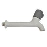 Torneira Para Pia Tanque Parede 1/2 Plástica Volante Cores Tubo Reforçado PVC Resistente:Cinza - 1