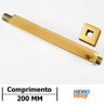 Tubo Chuveiro Teto Quadrado Gold 200mm 1/2" - DIV250 - 4