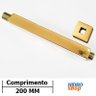 Tubo Chuveiro Teto Quadrado Gold 200mm 1/2" - DIV250 - 2
