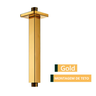 Tubo Chuveiro Teto Quadrado Gold 200mm 1/2" - DIV250 - 1