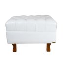Ver imagem 2 de Puff Decorativo Chesterfield Elizabeth Corano Branco - 60cm