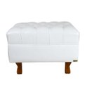 Ver imagem 2 de Puff Decorativo Chesterfield Elizabeth Corano Branco - 60cm