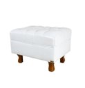 Ver imagem 1 de Puff Decorativo Chesterfield Elizabeth Corano Branco - 60cm
