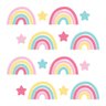 Adesivo De Parede Infantil Arco-íris Estrela Quarto Menina - 2