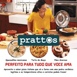 Forno para Pizza Vermelho 127v com Tesoura Italiana para Cortar - 7
