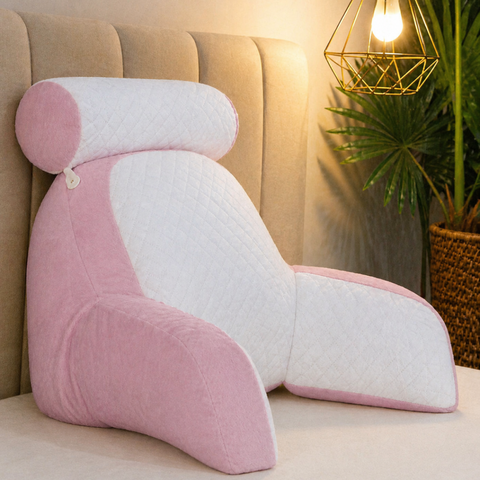 Travesseiro de Encosto Ergonômico Rosê