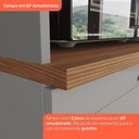 Ver imagem 3 de Cozinha Modulada Americana 3 Peças com Balcão 120cm sem Tampo Cinza/nature - Móveis Henn
