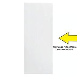 Porta Interna Lisa com Fundo Branco Primer - 210x60 - 3