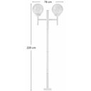 Ver imagem 3 de Kit 12 Postes Jardim Luminária Grega Cristal Dital 171x18cm