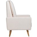 Ver imagem 5 de Poltrona de Amamentação Fixa Pés Manu Noah D02 Bouclê Off White B-114 - Lyam Decor