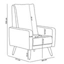 Ver imagem 4 de Poltrona de Amamentação Fixa Pés Manu Noah D02 Bouclê Off White B-114 - Lyam Decor