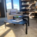 Ver imagem 6 de Mesa de Centro Orgânica 84,4cm Pé de Madeira 28011 Artesano