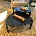 Ver imagem 7 de Mesa de Centro Orgânica 84,4cm Pé de Madeira 28011 Artesano