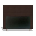 Ver imagem 1 de Cabeceira Estofada Lia 195 cm Para Cama Box Quarto King Size MV Estofados Suede Marrom
