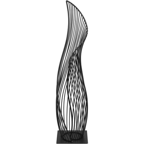 Vaso Decorativo Enfeite Casa Aramado Home&co Metal 55x17x17cm Preto