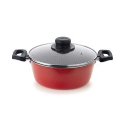 Panela Caçarola 22Cm Cozinha Vermelha 2,8 Litros Multiflon - 1