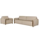 Ver imagem 1 de Conjunto Decorativo Poltrona e Sofá 223cm Maceió Linho Champagne - Gran Belo