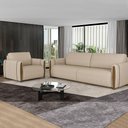 Ver imagem 2 de Conjunto Decorativo Poltrona e Sofá 223cm Maceió Linho Champagne - Gran Belo