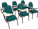 Ver imagem 1 de Kit com 6 Cadeiras para Auditórios Linha Hotel Verde