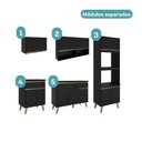 Ver imagem 6 de Cozinha Completa Atlanta Unique 11 Portas 2 Gavetas MDP 225cm Móveis Carraro