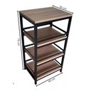 Ver imagem 6 de Estante Fruteira Multifuncional 3 Andares Design Industrial