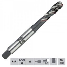 Macho para Máquina Hsse Unc 3/8 X 16 Sft 280/2 - Din 2182 - Osg - 1