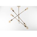 Ver imagem 1 de Lustre Pendente Prizi Dourado Directions Spin - 80cm