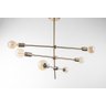 Lustre Pendente Prizi Dourado Directions Spin - 80cm - 2