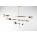 Ver imagem 2 de Lustre Pendente Prizi Dourado Directions Spin - 80cm