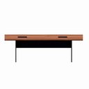 Ver imagem 3 de Mesa de Reunião 100% MDF 300cm Nogal com Preto F5 Office