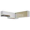 Ver imagem 1 de Kit Armário Cozinha Aéreo Canto 90cm com Aéreo 70cm e Aéreo 120cm Veneza Multimóveis Mp2287