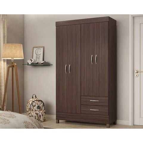 Guarda Roupa 4 Portas e 2 Gavetas Astro Cafe Touch - Demóbile
